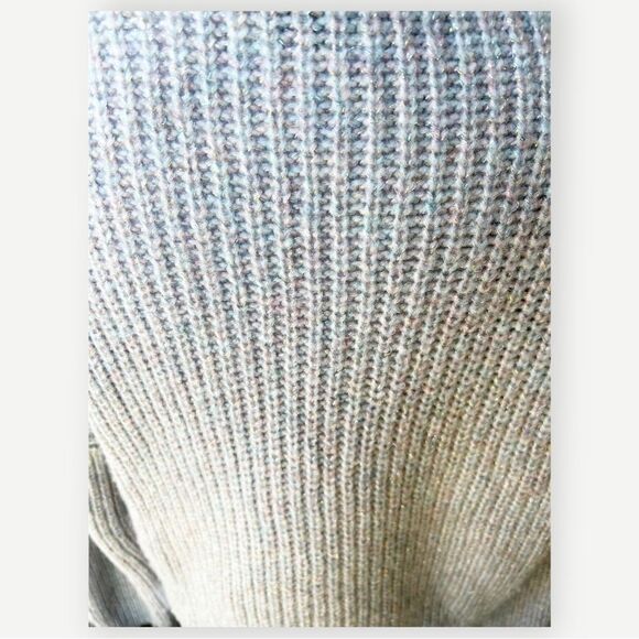 Express Turtleneck Cowlneck Multicolor Knit Relaxed Boxy Fit Sweater. XS. - Picture 5 of 9